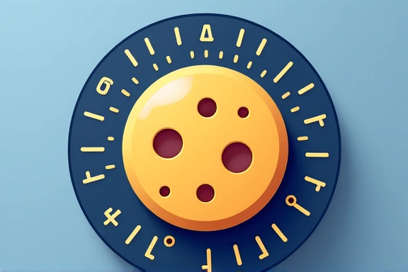 Ilustración de una galleta (cookie) digital con datos