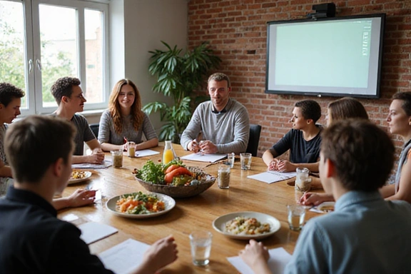 Group of people attending a nutrition workshop, engaged and learning